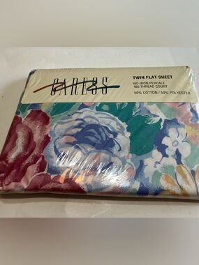 Carress Twin Floral Flat Sheet - Multicolor